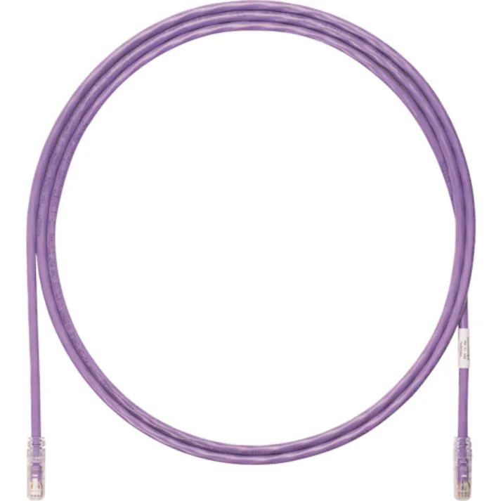 【CAINZ-DASH】パンドウイットコーポレーション カテゴリ6A UTPパッチコード 24AWG単線 ケーブル径:Φ6.4mm 1m 紫 UTP6AX1MVL UTP6AX1MVL【別送品】