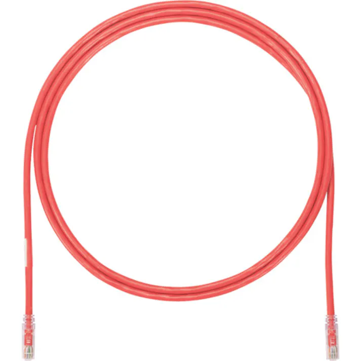 【CAINZ-DASH】パンドウイットコーポレーション カテゴリ6A UTPパッチコード 24AWG単線 ケーブル径:Φ6.4mm 1m 赤 UTP6AX1MRD UTP6AX1MRD【別送品】