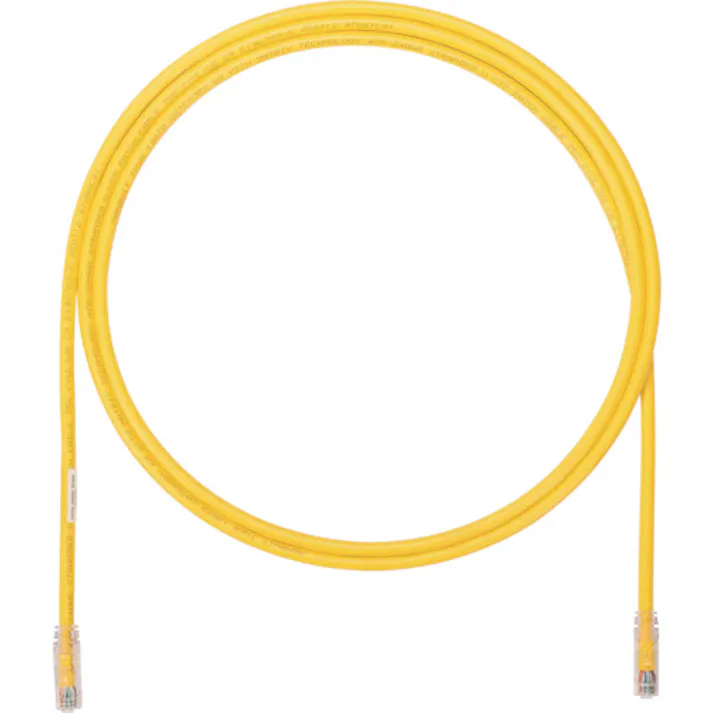 【CAINZ-DASH】パンドウイットコーポレーション カテゴリ6A UTPパッチコード 24AWG単線 ケーブル径:Φ6.4mm 5m 黄 UTP6AX5MYL UTP6AX5MYL【別送品】
