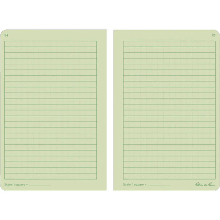 【CAINZ-DASH】Rite in the Rain社 4 5/8X7 ステイプルノートブック(3冊セット)ユニバーサル・グリーン 971FX【別送品】