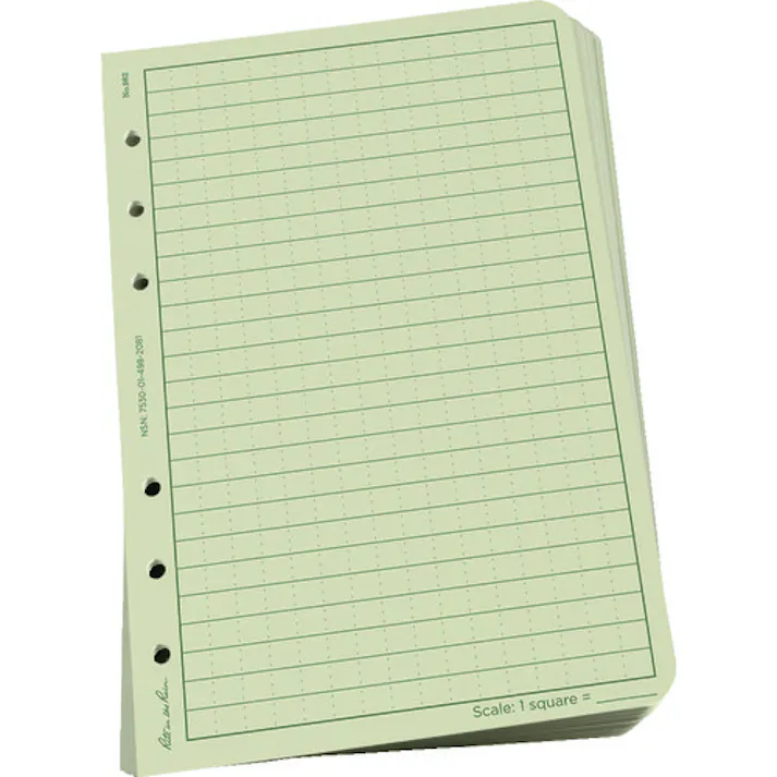 【CAINZ-DASH】Rite in the Rain社 4 5/8X7 ルーズリーフ ユニバーサル グリーン 982【別送品】