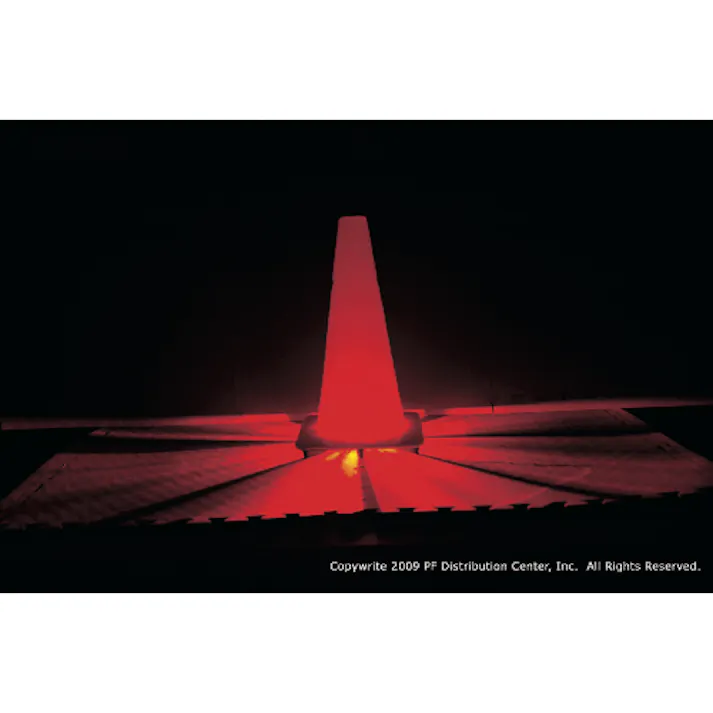 【CAINZ-DASH】パワーフレア社 電池式高耐久LED警告灯 パワーフレア 黄 PF210AY【別送品】