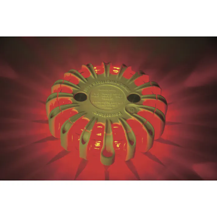 【CAINZ-DASH】パワーフレア社 電池式高耐久LED警告灯 パワーフレア 赤 PF210RY【別送品】