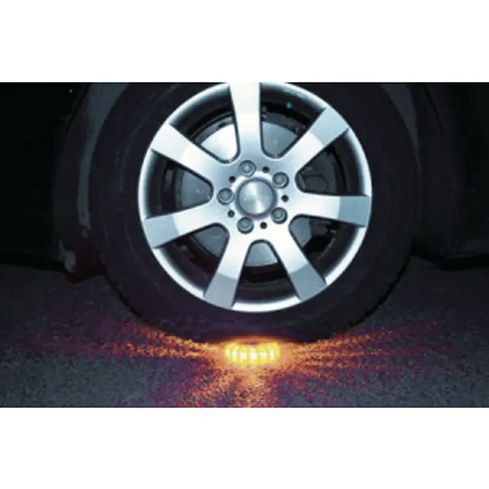 【CAINZ-DASH】パワーフレア社 電池式高耐久LED警告灯 パワーフレア 白 PF210WY【別送品】