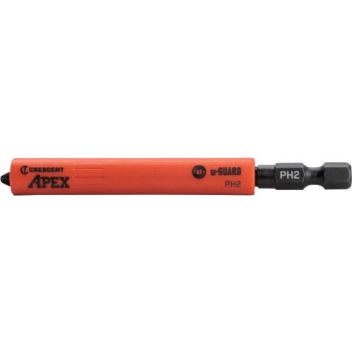 APEX TOOL GROUP社 U-GUARD 安全スリーブ付きドライバービット PH2 2本パック マグネット仕様 CAUMB3BPH2 片頭ドライバービット APEX TOOL GROUP社 U-GUARD 安全スリーブ付きドライバービット PH2 2本パック マグネット仕様 CAUMB3BPH2 片頭ドライバービット
