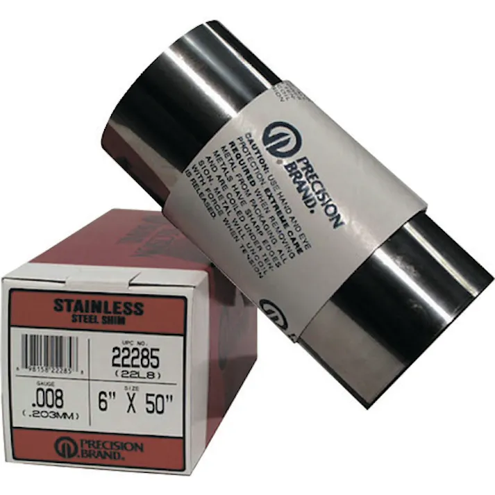 【CAINZ-DASH】プレシジョンブランド社 ステンレス・ロール巻シムSUS316 板厚0.25mm PB0.25LS22625【別送品】