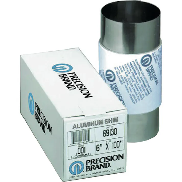 【CAINZ-DASH】プレシジョンブランド社 アルミニウム・ロール巻シム 板厚0.152mm PB0.152AS69345【別送品】