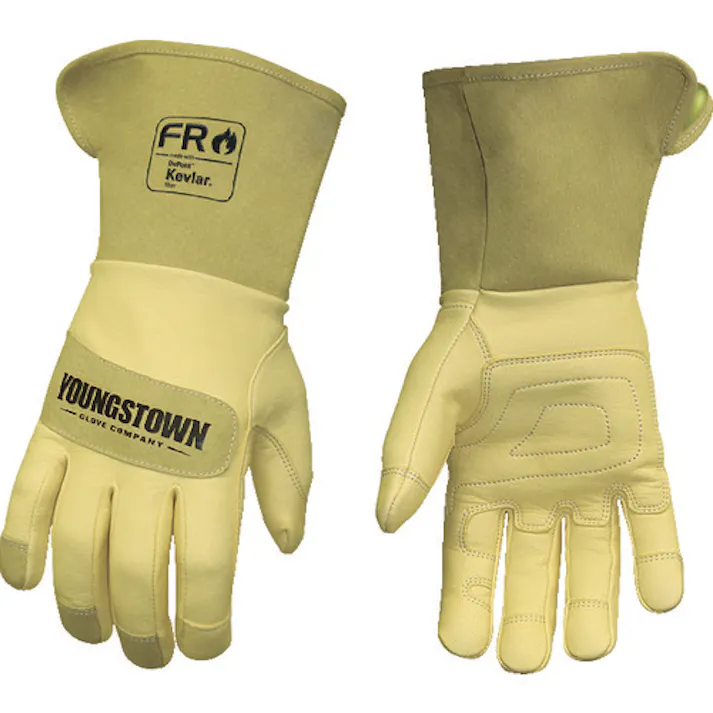 【CAINZ-DASH】YOUNGSTOWN社 革手袋 FRレザー ケブラー(R) ワイドカフ S 12-3275-60-S【別送品】