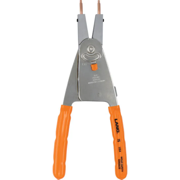 【CAINZ-DASH】A&E社 スナップリングプライヤー(替爪式・軸穴兼用) 75【別送品】