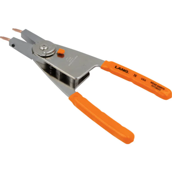 【CAINZ-DASH】A&E社 スナップリングプライヤー(替爪式・軸穴兼用) 75【別送品】