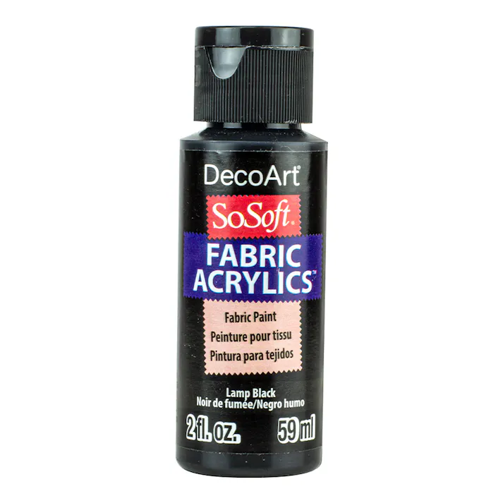 デコアート 布用絵具ソーソフト ランプブラック DSS24 2oz 59ml
