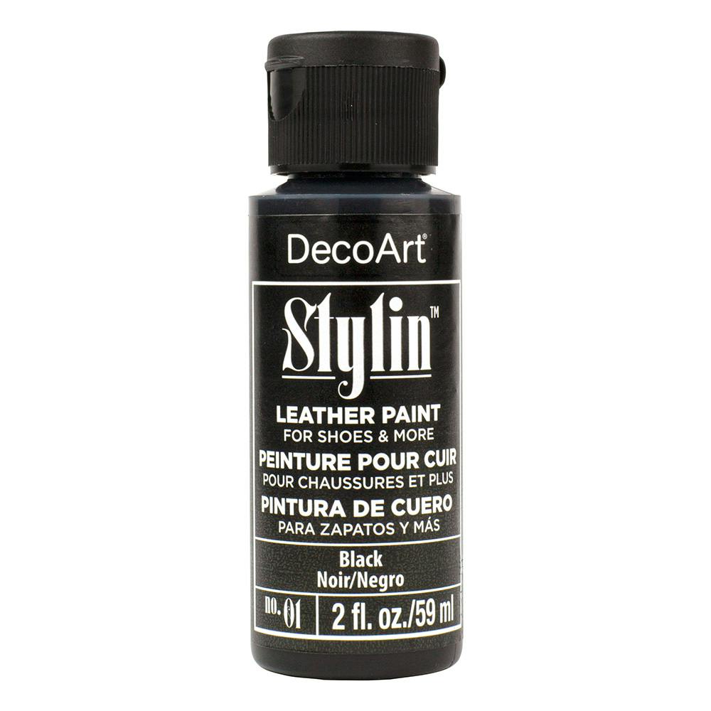 デコアート スタイリンレザーペイント 01 ブラック 59ml トールペイント デコアート スタイリンレザーペイント 01 ブラック 59ml トールペイント