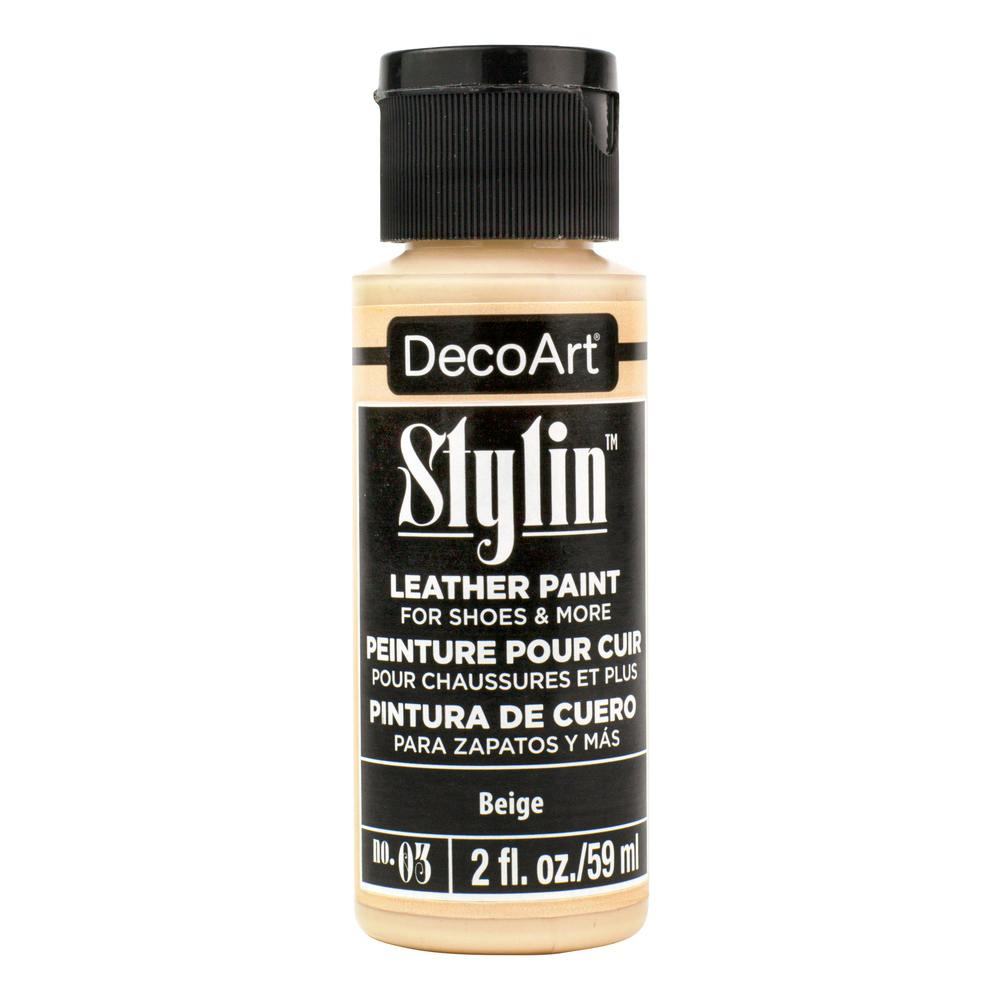 デコアート スタイリンレザーペイント 03 ベージュ 59ml トールペイント デコアート スタイリンレザーペイント 03 ベージュ 59ml トールペイント