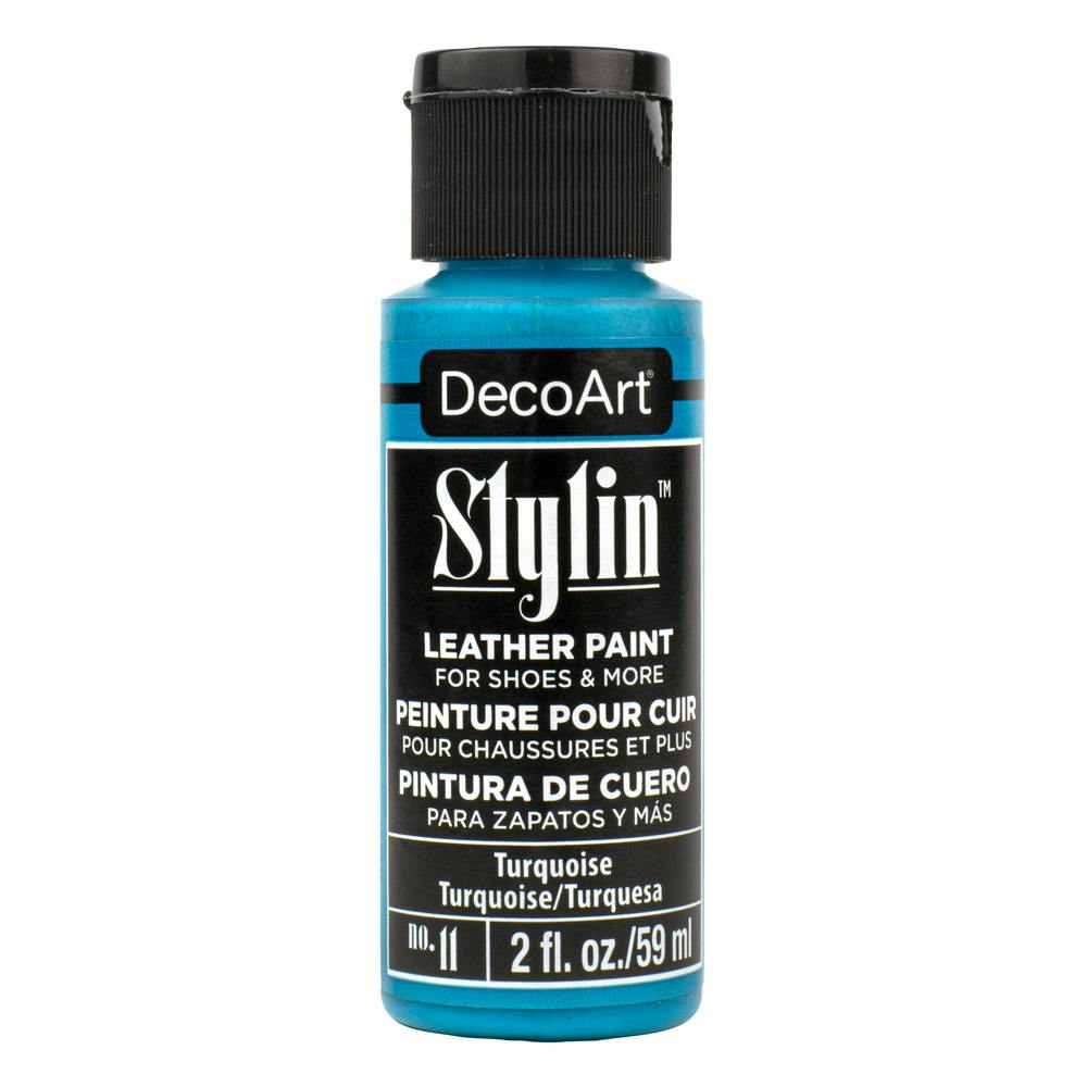 デコアート スタイリンレザーペイント 11 ターコイズ 59ml トールペイント デコアート スタイリンレザーペイント 11 ターコイズ 59ml トールペイント