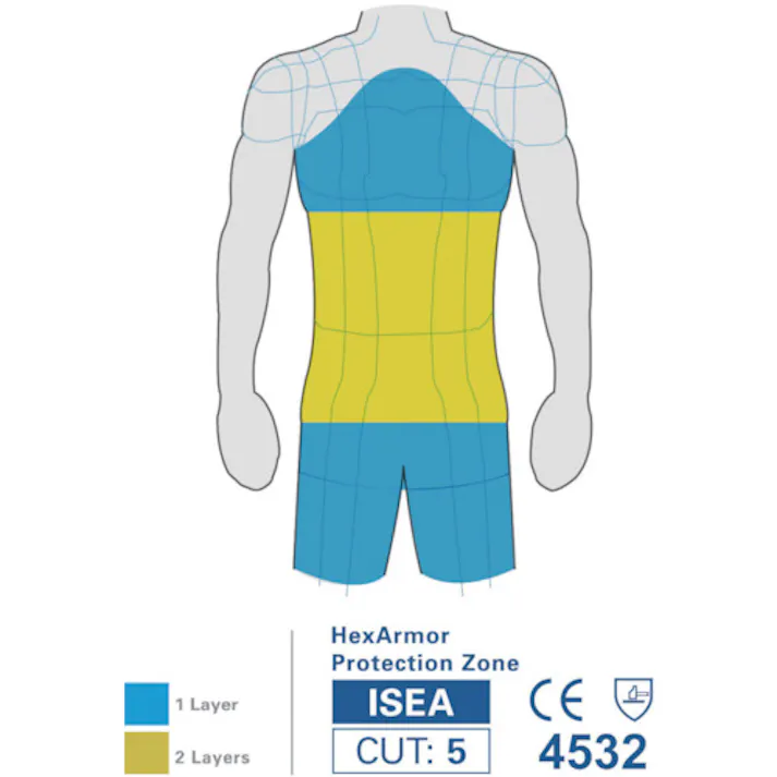 【CAINZ-DASH】HexArmor社 耐切創エプロン プロテクティブ エプロン AP361 754001【別送品】