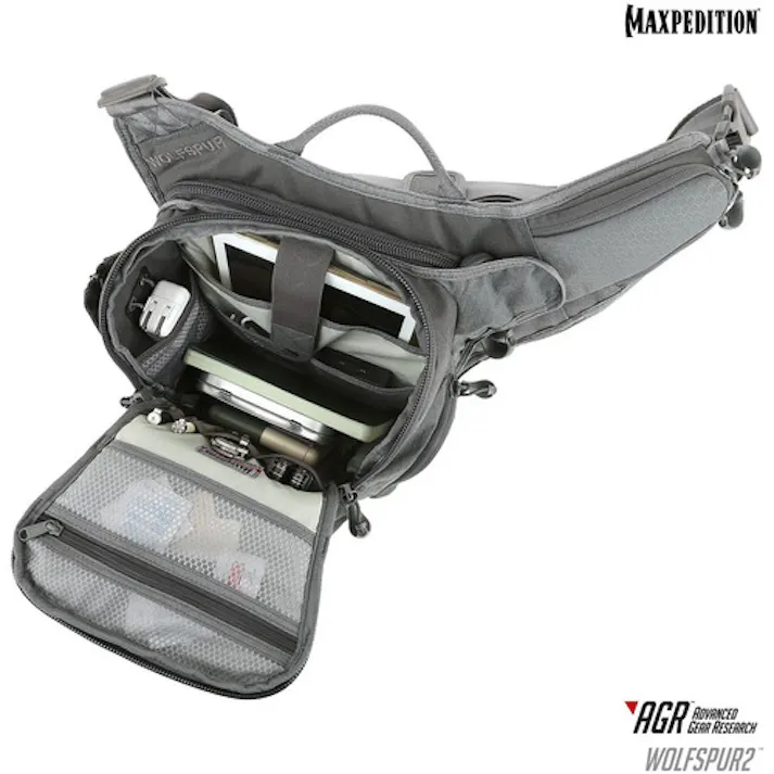 【CAINZ-DASH】MAXPEDITION社 WOLFSPUR クロスボディ ショルダーバッグ グレー WLF2GRY【別送品】