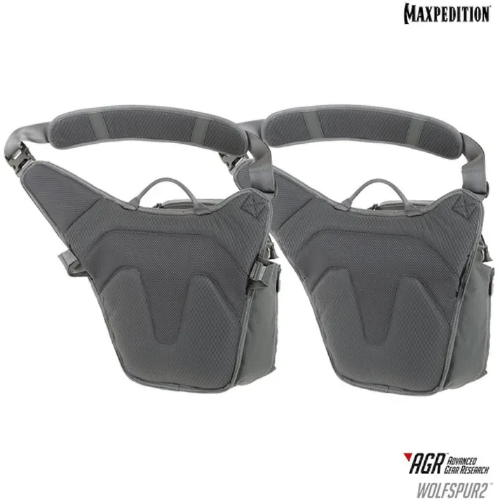 【CAINZ-DASH】MAXPEDITION社 WOLFSPUR クロスボディ ショルダーバッグ グレー WLF2GRY【別送品】