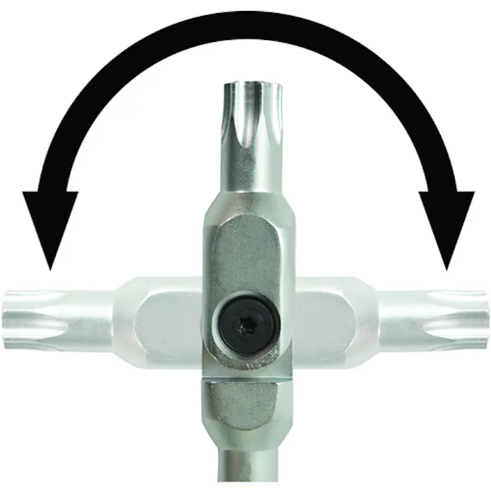 【CAINZ-DASH】ボンダス・ジャパン ヘックスローブレンチ HEX PRO ピボットヘッド トルクスレンチセット 5本組(T40-T55) No.00018 SP5-IC-18【別送品】