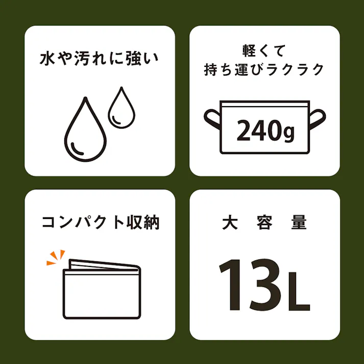 パークレーン 防災 掃除 水洗い 洗濯 アウトドア エスクローズバケット ブラック 幅29×奥29×高16cm ブラック 4582451302743【別送品】