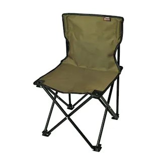 パークレーン キャンプ用品 BBQ用品 ソロキャンプ 背付ミニ折りたたみチェア 背面メッシュポケット付 幅36×奥36×高58cm カーキ 4582451304143【別送品】