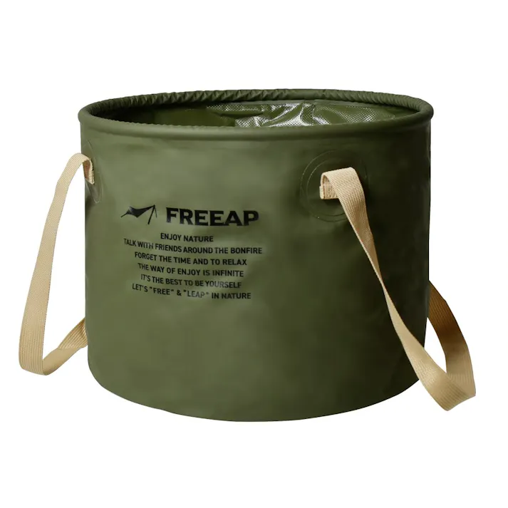 パークレーン アウトドア用品 キャンプ用品 ラウンドバケット20L カーキ 幅33×奥33×高25cm カーキ 4582451307038【別送品】