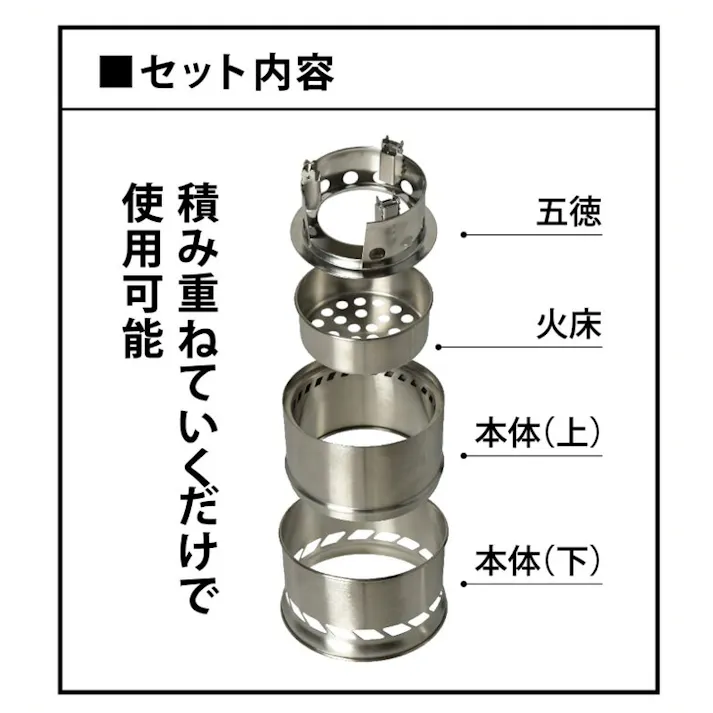 パークレーン アウトドア用品 キャンプ用品 コンパクトストーブ 幅14×奥14×高21cm 4582451304433【別送品】