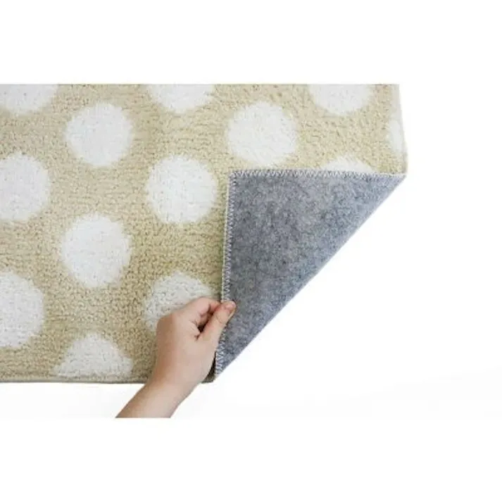 オカトー お風呂用品 ランドリー ソフモアバスマットドット 45×60 幅60×奥0.5×高45cm ドットベージュ 4905016014774【別送品】