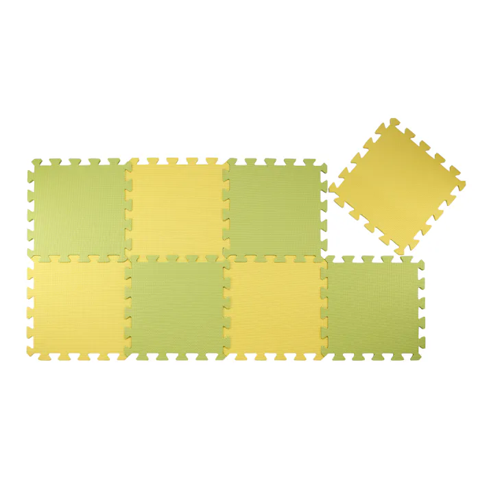 シービージャパン インテリア用品 カーペット やわらかジョイントカラーマット8枚組 幅30×奥30×高1.2cm バナナ 4573306869085【別送品】