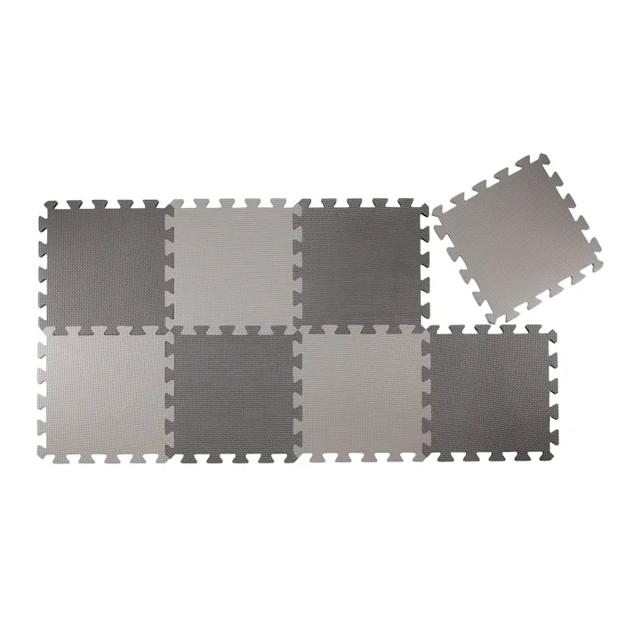 シービージャパン インテリア用品 カーペット やわらかジョイントカラーマット8枚組 幅30×奥30×高1.2cm セサミ 4573306869108【別送品】