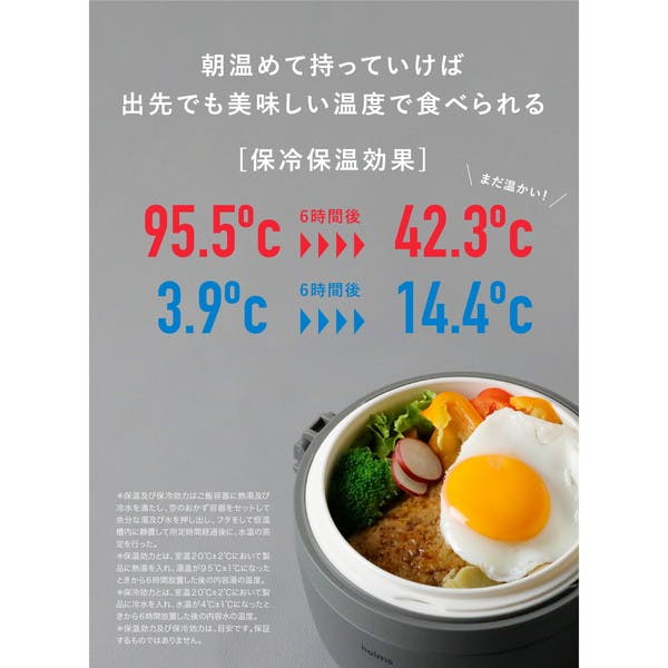 シービージャパン キッチン用品 弁当箱 holmsランチジャー620 幅15.4