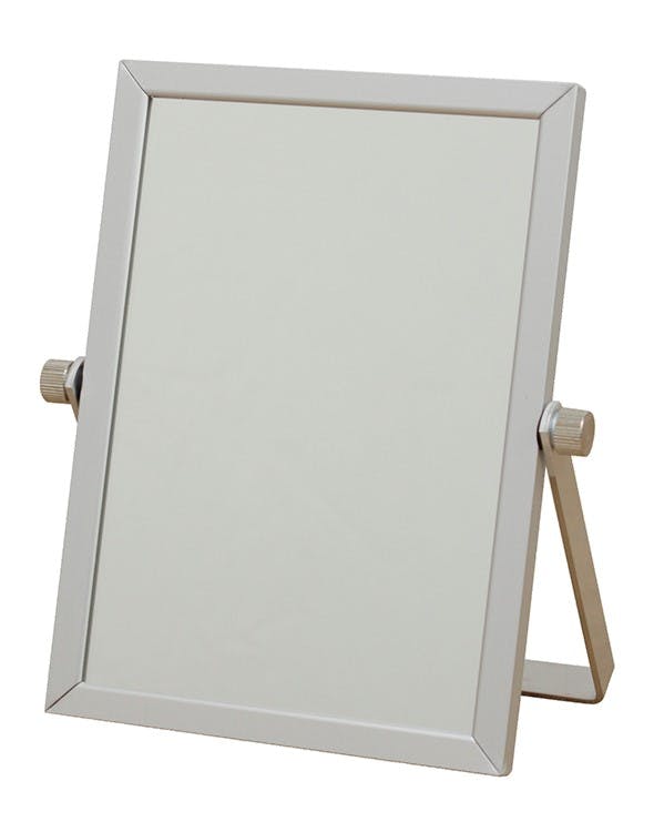 ヤマムラ 美容用品 メイク 鏡 アルミスタンドミラー 幅12.9×奥1×高15.8