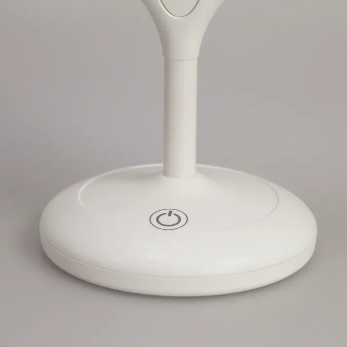 ヤマムラ 美容用品 メイク 鏡 LEDライト両面ミラー10倍拡大 幅17.7×奥12×高27.5cm ホワイト 4979836882899【別送品】