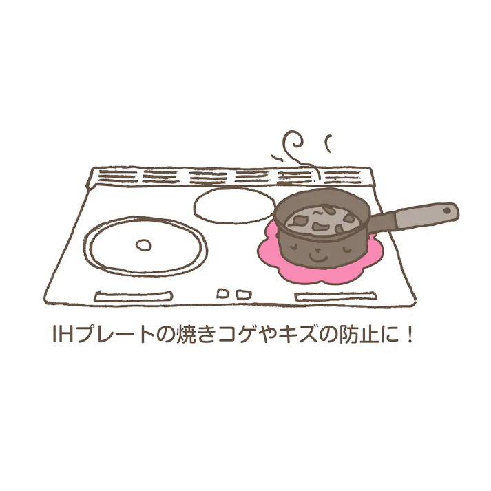 リッチェル お花のIHマット ペッカ お花のIHマット 幅22.1×奥21.8×高0.1cm ピンク 4973655157985【別送品】