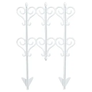 リッチェル 園芸用品 ガーデニング ガーデンフェンスロイヤル(小)幅15.2×奥0.9×高25cm ホワイト 4973895820106【別送品】