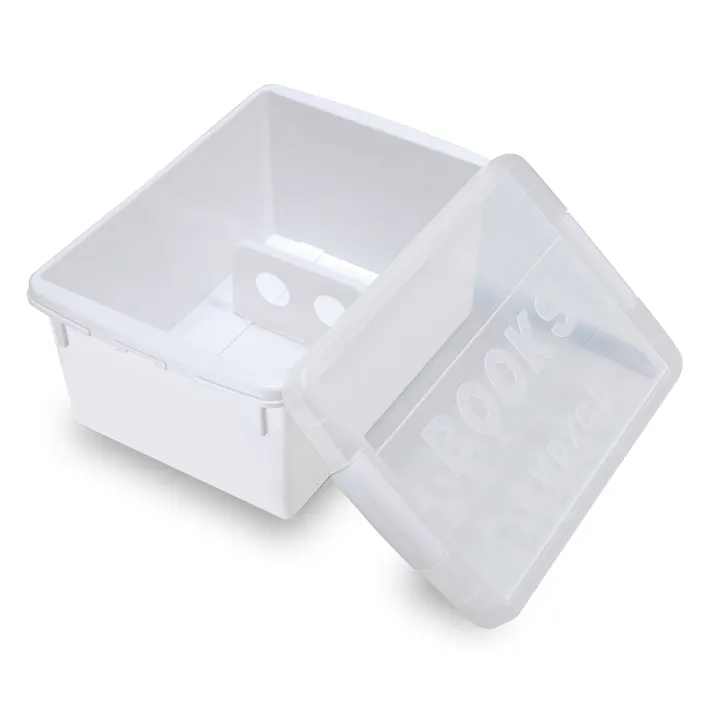 伊勢藤 収納ボックス ブック&メディアケース ミニ ホワイト(普通コミック約19冊収納) I-539 幅22.4×奥32.3×高15.8cm ホワイト 4966149539114【別送品】