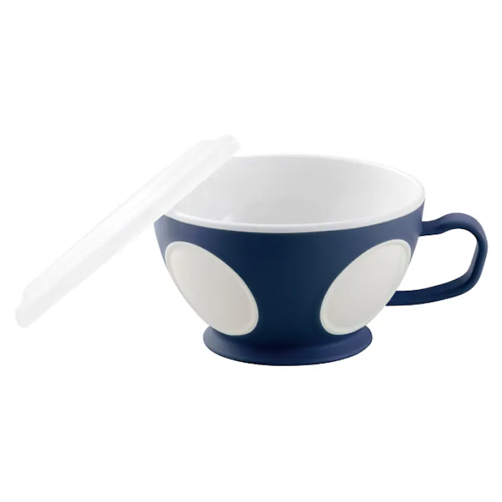 小森樹脂 マグカップ ラップいらずの楽チンマグ紺 幅128×奥128×高78cm ネイビー 4972242345019【別送品】