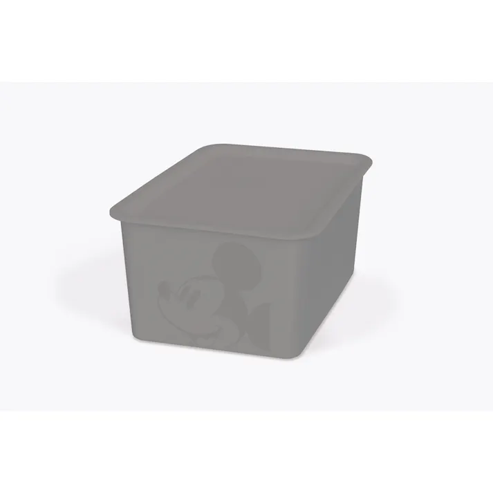 錦化成 錦化成 ミッキーマウス 蓋付き 収納ボックス ハーフ グレー 19×27×12cm ミッキーマウス スクエアBOXハーフ 幅19×奥27×高12cm グレー 4904121343397【別送品】