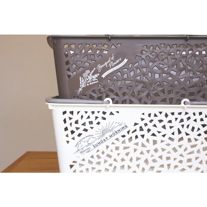 錦化成 ラピス バスケット 11 BR-eco ラピスバスケット11 幅49.5×奥35×高24cm ブラウン 4904121636062【別送品】