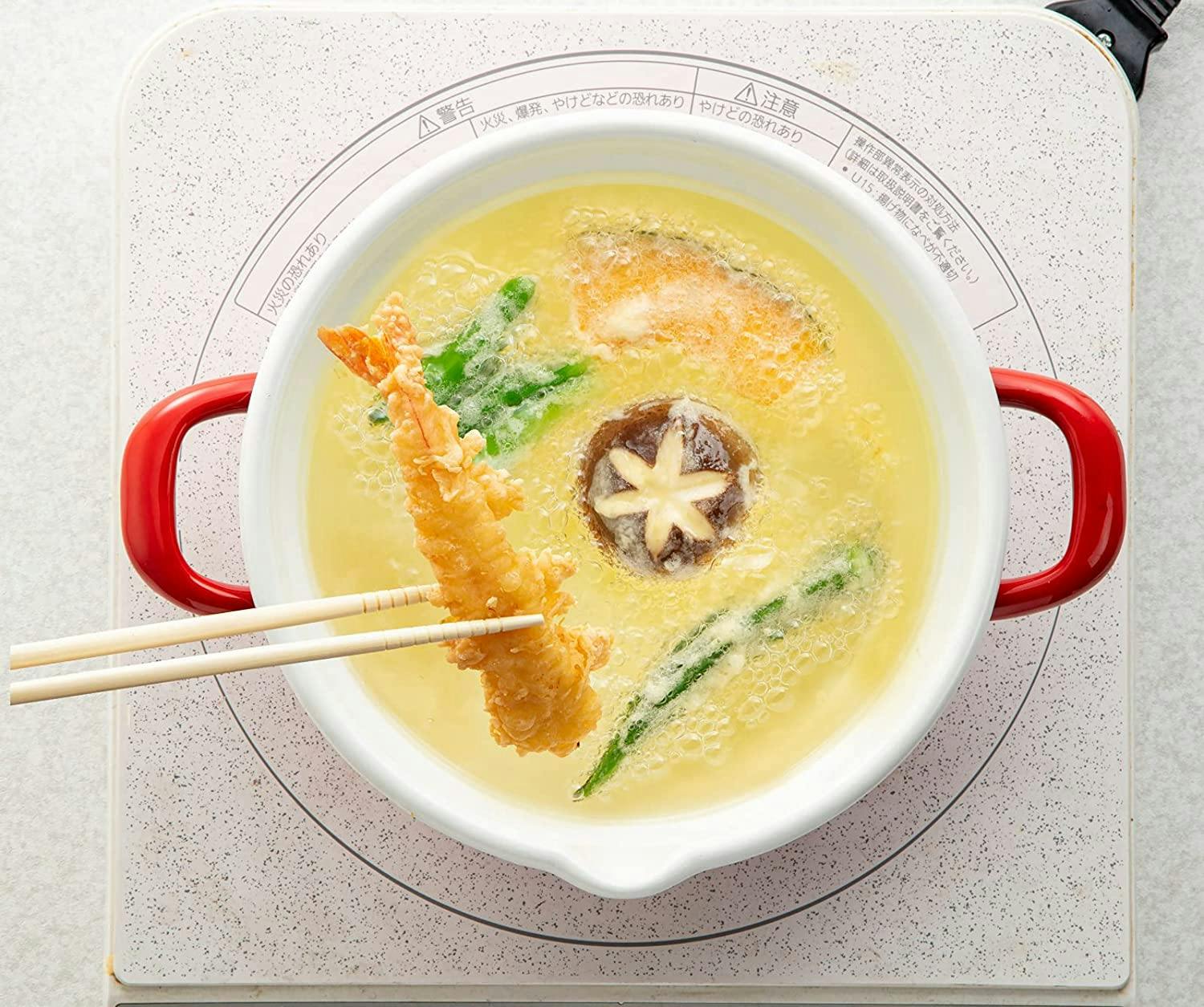 高木金属工業 鍋用品 キッチン用品 ホーローフライ＆フォンデュ鍋20cm