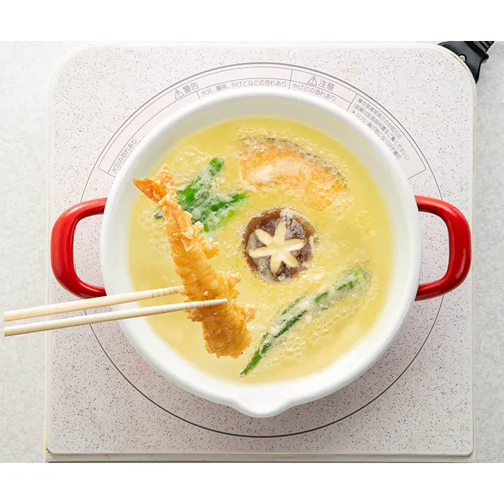 高木金属工業 鍋用品 キッチン用品 ホーローフライ&フォンデュ鍋20cm 幅28×奥21.8×高8.5cm レッド ガス火専用【別送品】