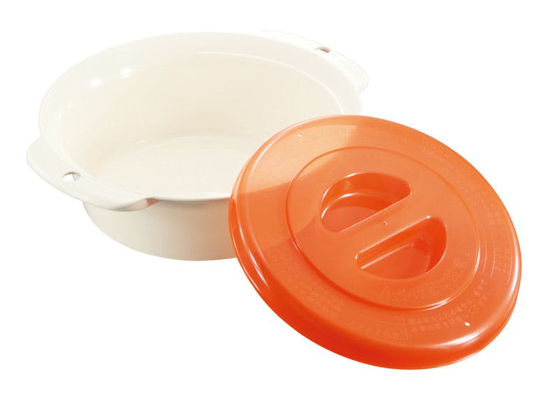 不動技研 キッチン用品 調理器具 電子レンジで調理 ラーメン   幅23.8×奥20.5×高7.7cm  4962191014418