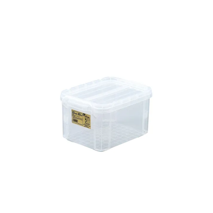 不動技研 収納用品 収納ケース ソリッドボックス150 幅24.3×奥33.7×高18.8cm クリア 4962191132006【別送品】