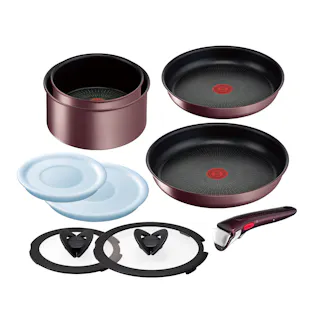 T-fal インジニオ IHマロンブラウン 9点 ブラウン L38591 ガス火・IH対応【別送品】