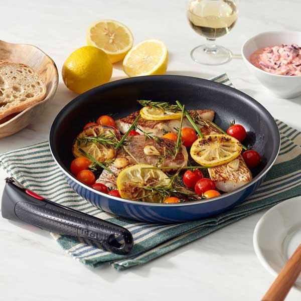 T-fal インジニオ ロイヤルブルー ウォックパン28cm (幅)29.4(奥行