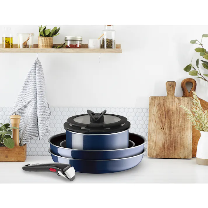 グループセブジャパン T-fal   インジニオ ロイヤルブルー10点セット ブルー L43791 3168430322332【別送品】