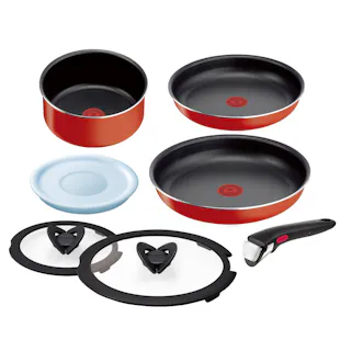 T-fal インジニオ パプリカレッド 7点セット レッド L15190 ガス火専用【別送品】