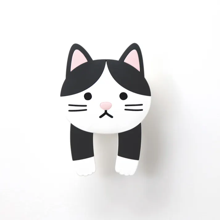 東洋ケース スティッキーフックポケット はちわれ (幅)7.4(奥行)3.7(高さ)10.8cm ブラック SH-P-01 4511546140243【別送品】