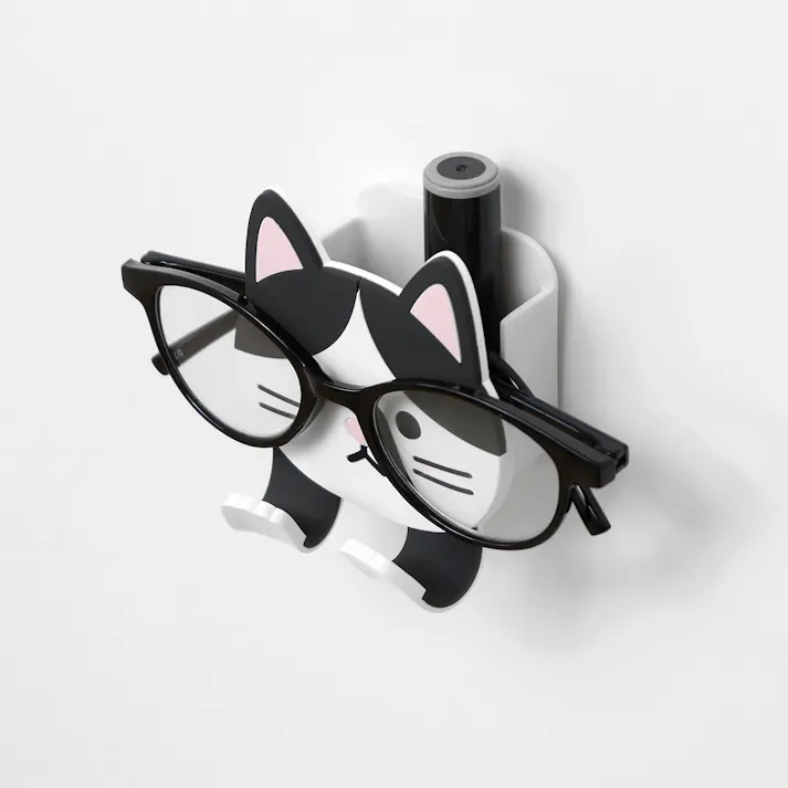 東洋ケース スティッキーフックポケット はちわれ (幅)7.4(奥行)3.7(高さ)10.8cm ブラック SH-P-01 4511546140243【別送品】