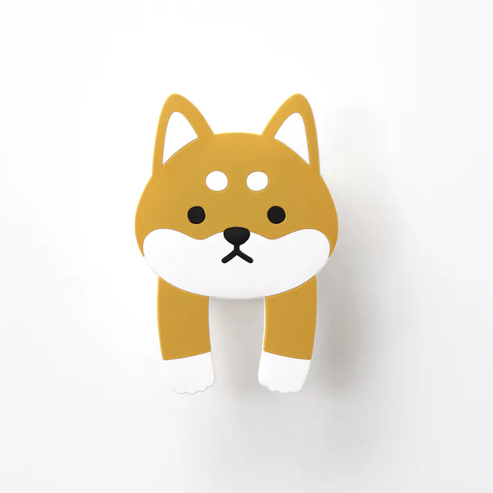 東洋ケース スティッキーフックポケット しばいぬ (幅)7.4(奥行)3.7(高さ)10.9cm ブラウン SH-P-03 4511546140267【別送品】