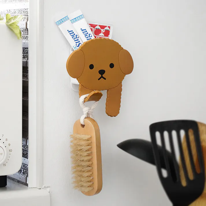 東洋ケース スティッキーフックポケット といぷーどる (幅)9.5(奥行)3.7(高さ)10.1cm ブラウン SH-P-04 4511546140274【別送品】